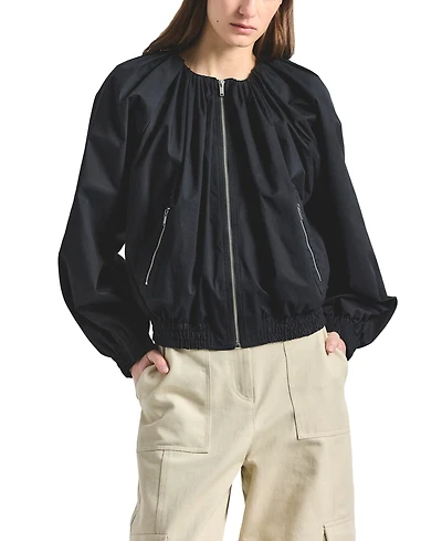 Derek Lam 10 Crosby Women's Lukas Front-Zipper Blouson Jacket