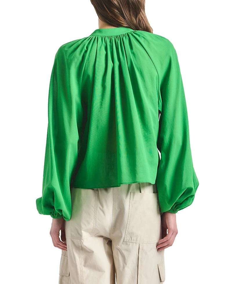 Derek Lam 10 Crosby Women's Zoey Balloon-Sleeve Top