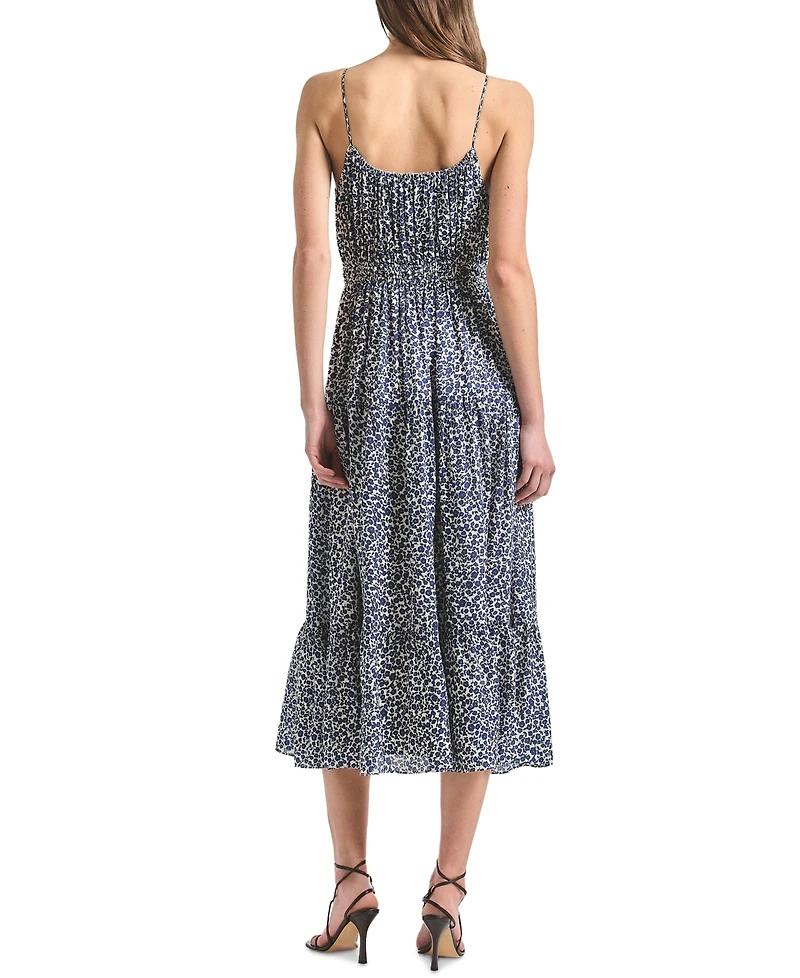 Derek Lam 10 Crosby Women's Abigail Smocked Waist Midi Dress