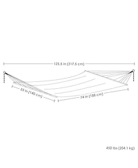 HomeRoots Striped Double Hammock