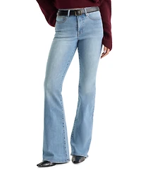 Good American Women's Legs Mid-Rise Flare Jeans