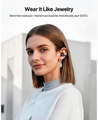 Baseus Bowie MC2 Air Clip On Earbuds, 4.9g Ultra Light, 40H Playtime, IP67 Waterproof for Workouts
