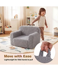 Slickblue Kids Couch with Anti-Slip Bottom, Portable Toddler Seating