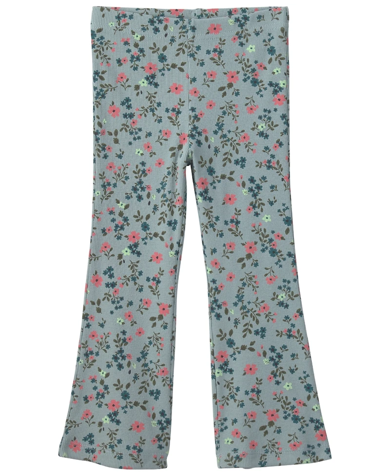 Carter's Toddler Girls' 2T-5T Floral Fleece Sweatshirt and Pants, 2-Piece Set