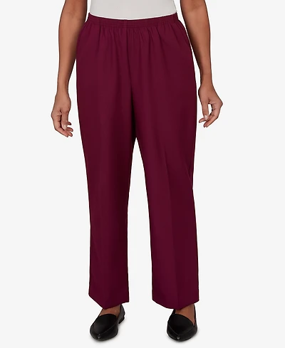 Alfred Dunner Petite Colored Classic Pull-On Pants
