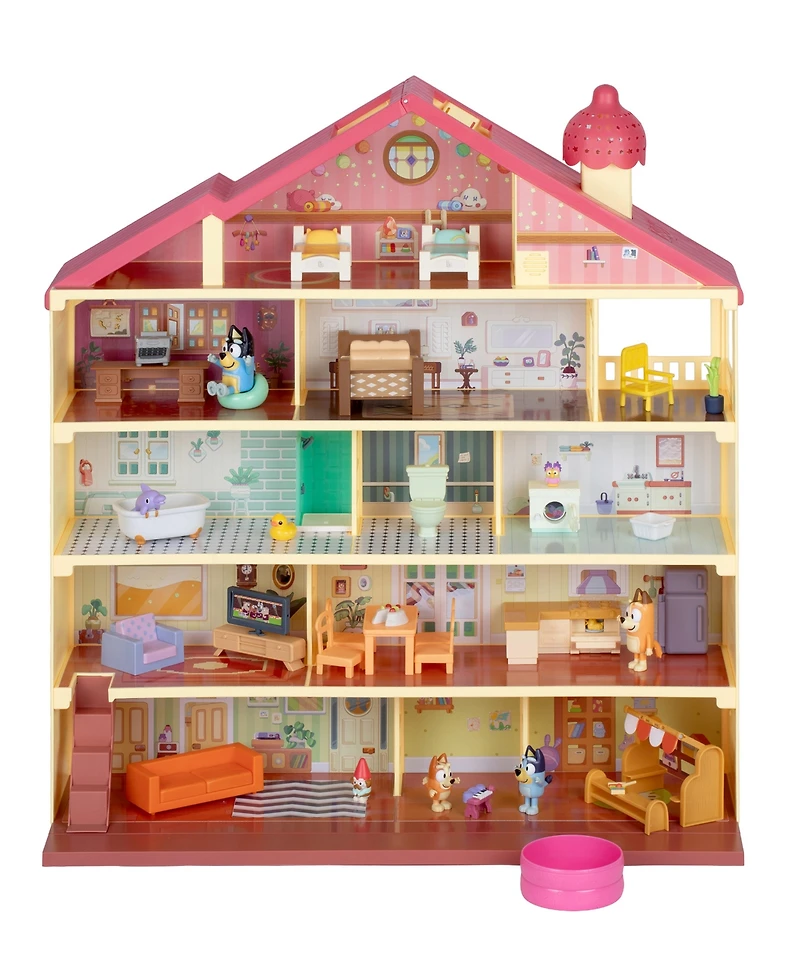Bluey Lights & Sounds 36-Piece House Playset, Ages 3+