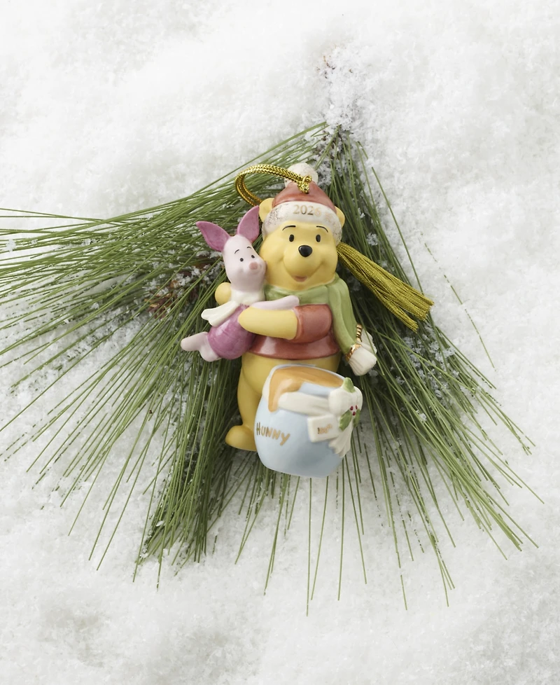 Lenox 2026 100th Anniversary Winnie the Pooh and Piglet Ornament