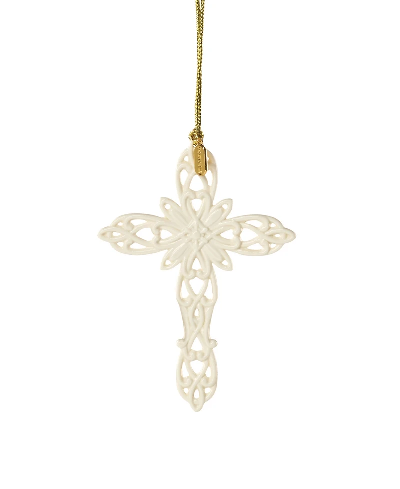 Lenox 2026 Snow Fantasies Cross Ornament