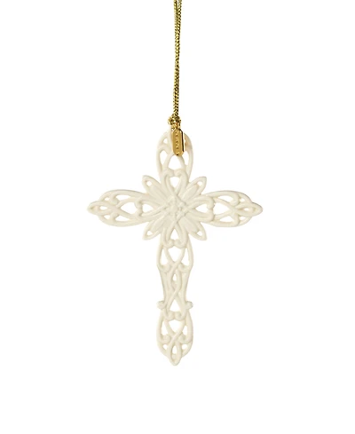 Lenox 2026 Snow Fantasies Cross Ornament