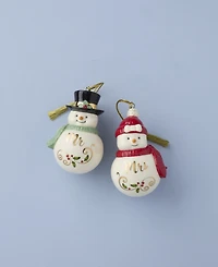 Lenox Mr. & Mrs. Snowman 2-Piece Ornament Set