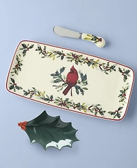 Lenox Winter Greetings 3-Piece Tray and Spreader Set