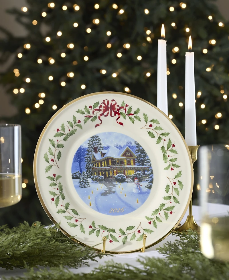 Lenox 2026 Holiday Annual Victorian House Collector Plate