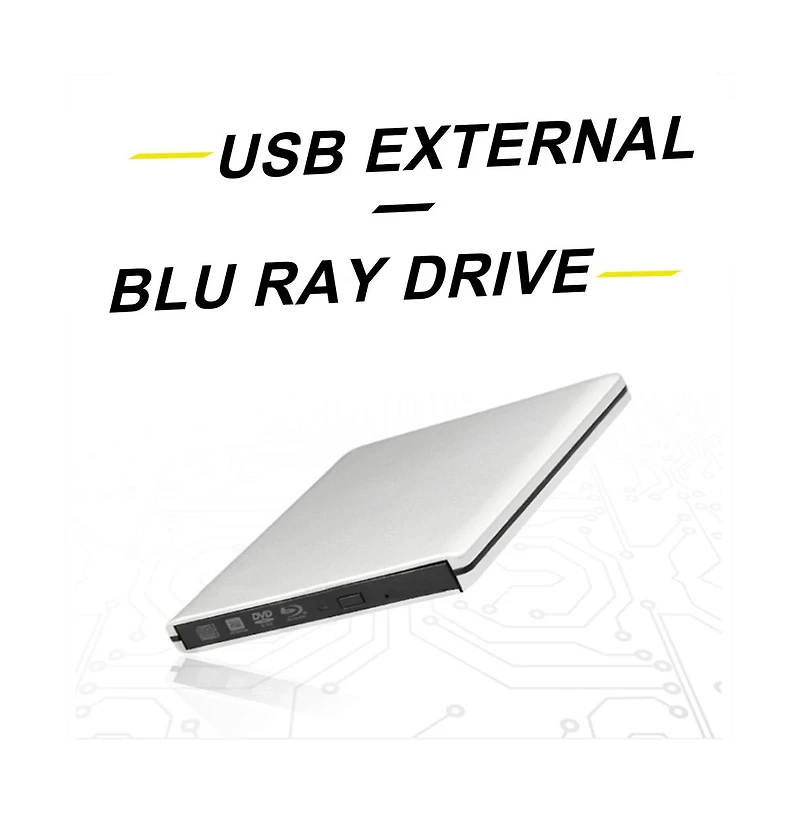 Artudatech 4K Super Slim External Bd Burner – Usb 3.0, Slot-in Bd/Dvd/Cd Writer