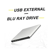 Artudatech 4K Super Slim External Bd Burner – Usb 3.0, Slot-in Bd/Dvd/Cd Writer
