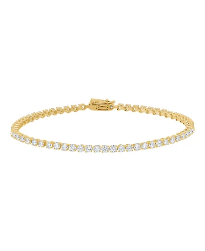 Macy's Lab-Grown Diamond Tennis Bracelet (3 ct. t.w.) in 10k White Gold (Also Available in 10k Yellow Gold)