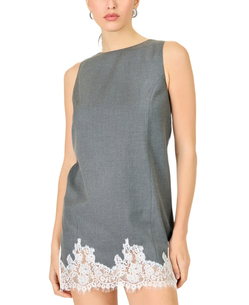 Line & Dot Women's Wilfred Boat Neck Mini Dress