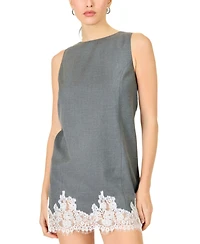 Line & Dot Women's Wilfred Boat Neck Mini Dress