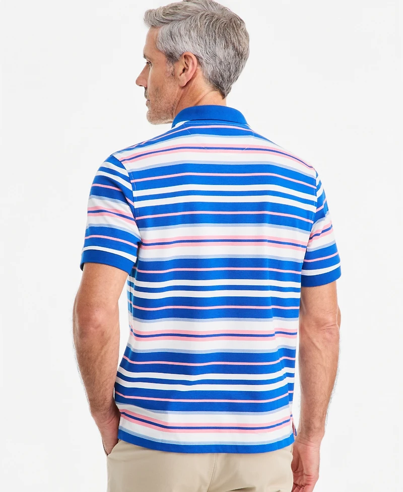 Club Room Men's Daniel Stripe Pique Polo Shirt, Macy's Exclusive