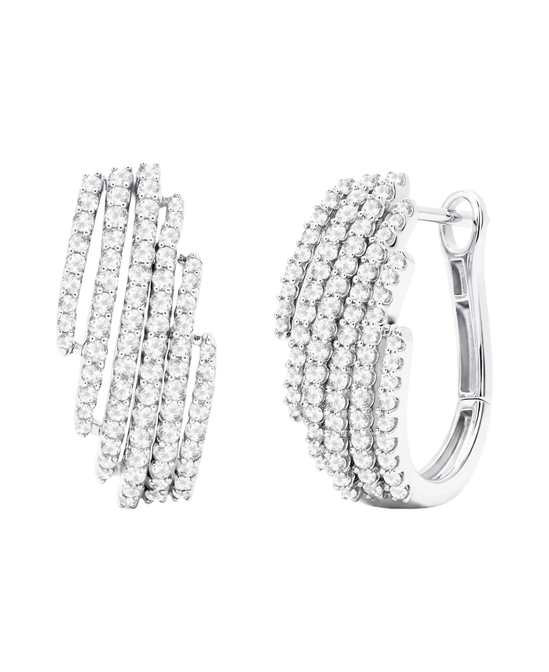 Macy's Diamond Earrings (1 ct. t.w.) in Sterling Silver