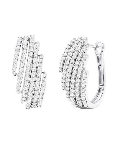 Macy's Diamond Earrings (1 ct. t.w.) in Sterling Silver