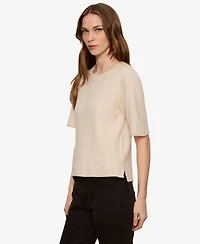 Sanctuary Women's Short-Sleeve Crewneck Sweater