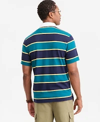 Club Room Men's Stripe Short-Sleeve Rugby Shirt, Macy's Exclusive