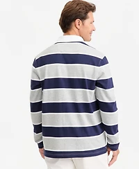 Club Room Men's Stripe Long-Sleeve Rugby Shirt, Macy's Exclusive