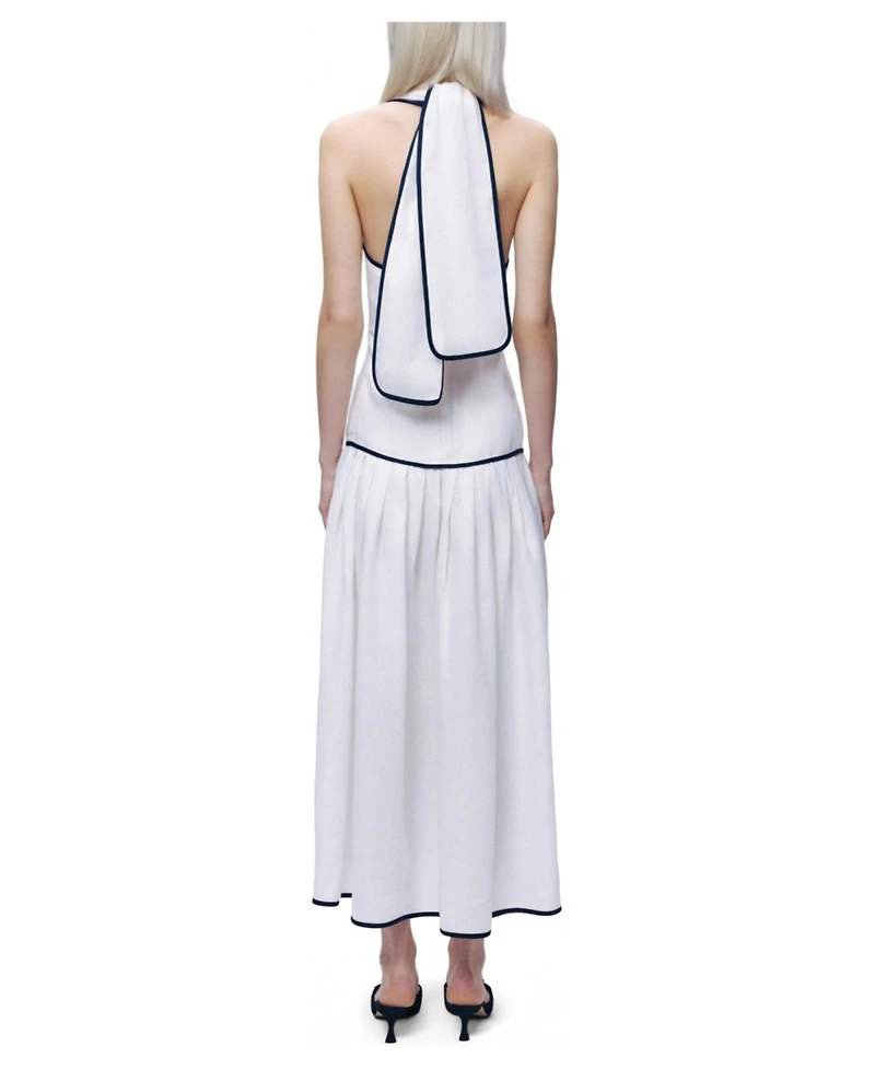 Nocturne Women's Binding Detail Halterneck Midi Dress