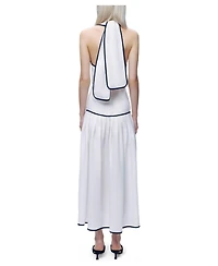 Nocturne Women's Binding Detail Halterneck Midi Dress