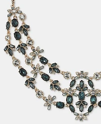 Marchesa Stone Layered Statement Necklace, 16"