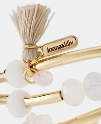 Lonna & Lilly Flower Bead Stretch Bracelets, 3-Piece Set