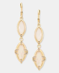 Lonna & Lilly Stone Double Drop Earrings