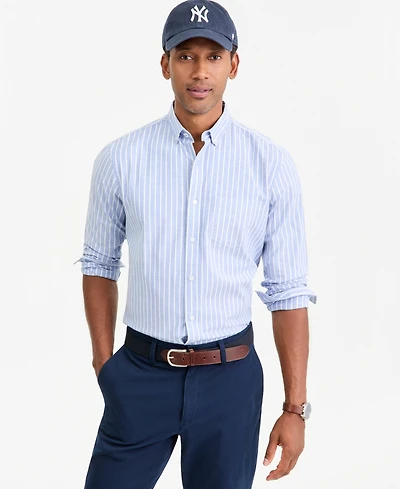 Club Room Men's Harry Striped Long-Sleeve Oxford Shirt, Macy's Exclusive