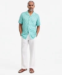 Club Room Men's Foulard-Print Silk Short-Sleeve Shirt, Macy's Exclusive