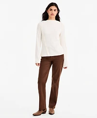 Liverpool Los Angeles Women's Kennedy Straight-Leg Comfort Waist Jeans