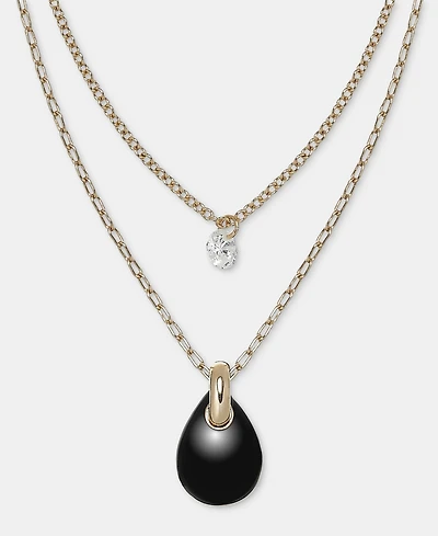 Dkny Layered Pendant Necklace, 16" + 3" extender
