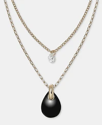 Dkny Layered Pendant Necklace, 16" + 3" extender