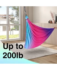 homfan Dual-Layer Sensory Swing, 55" x 59", 360degree(s) Swivel, Supports Up to 300 lb