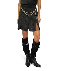 Belle & Bloom Women's Set Me Free Tweed Skirt
