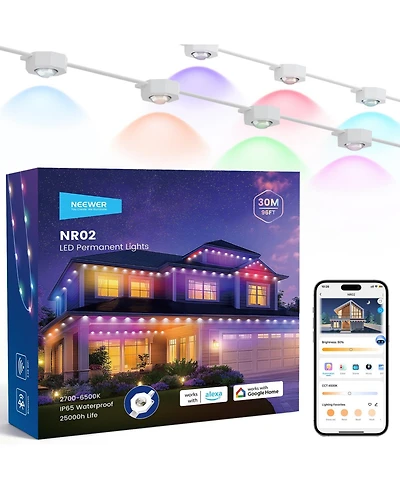 Neewer IP65 Camera and Photo Accessory with 96ft, 60 Led for Alexa
