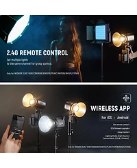 Neewer MS60B Led Video Light with 65W, 40000lux, 2700K-6500K