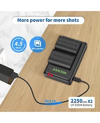 Neewer Lp-E6NH Camera Battery and Charging Accessory with 2250mAh for Canon Eos R7
