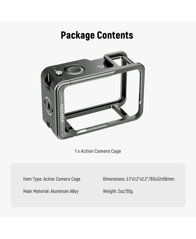 Neewer AC014 Camera Mounting Accessory for select Dji Osmo Action models