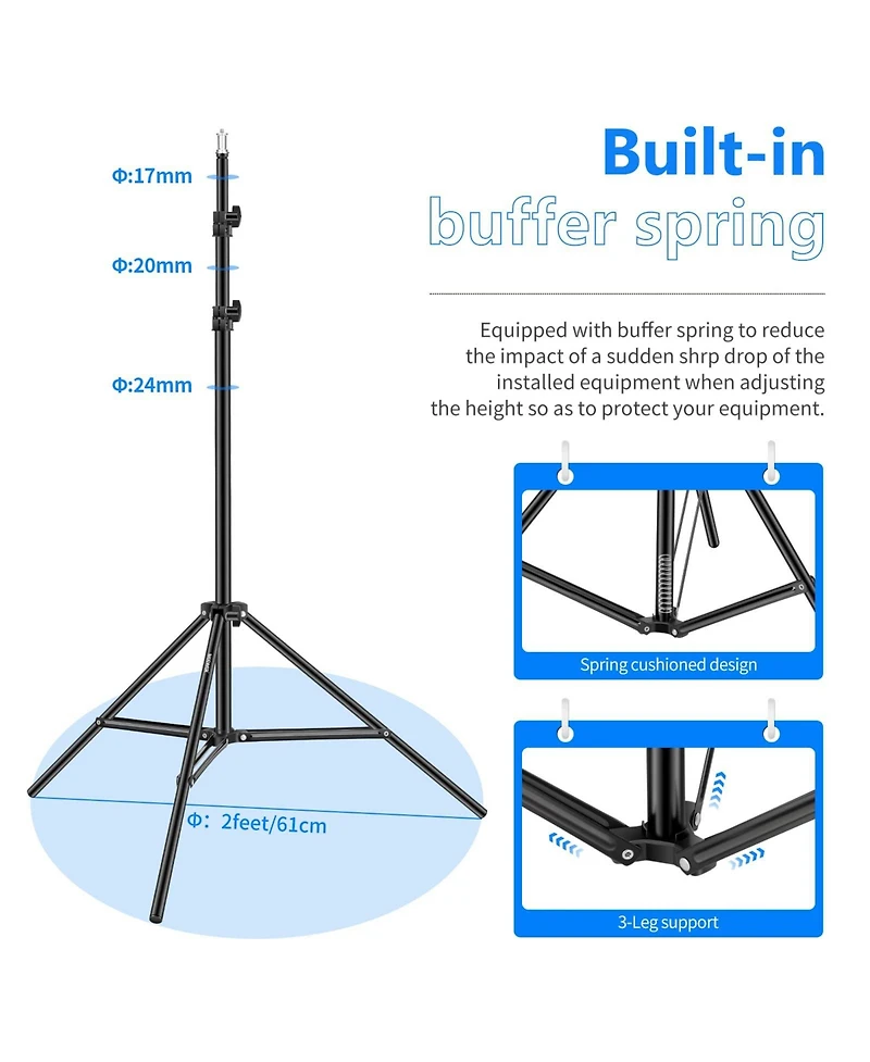 Neewer Photography Light Stand with 6.2feet