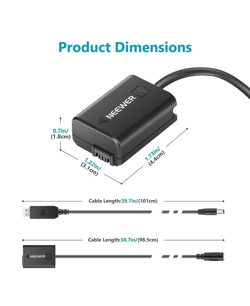 Neewer Np-FW50 Camera Battery and Charging Accessory for select Sony Np-f-series devices
