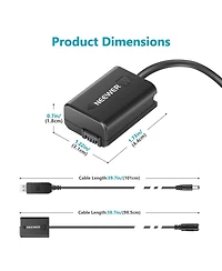 Neewer Np-FW50 Camera Battery and Charging Accessory for select Sony Np-f-series devices