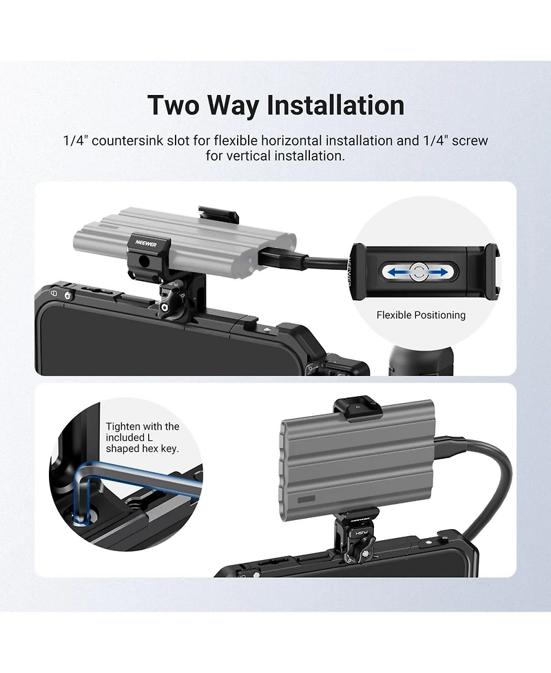 Neewer PA129 Camera Mounting Accessory for select iPhone and Android mobile devices