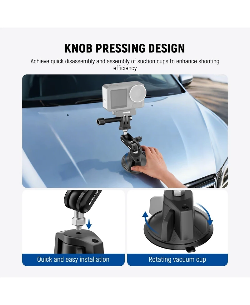 Neewer CA158 Camera Mounting Accessory for select GoPro, Dji and Insta360 action cameras