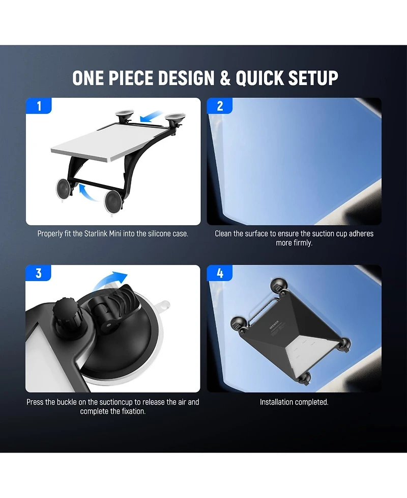 Neewer ST91 Camera Mounting Accessory with 2 in for Starlink Mini