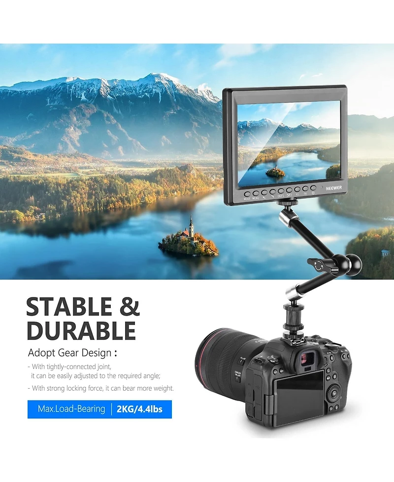Neewer ST15 Camera Mounting Accessory with 15cm, 4.4lb, 2kg for SmallRig Cage